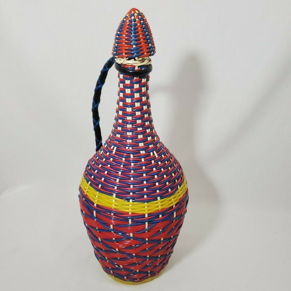 Vintage VIRESA Glass Demijohn Bottle Wine Decanter - Picture 3 of 11